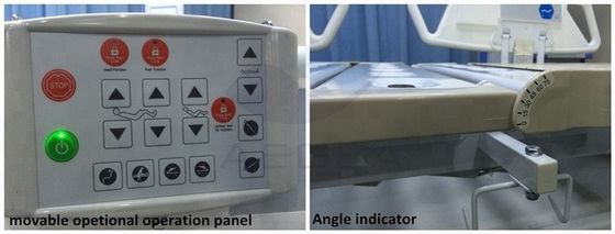 Moteur électrique automatique d'icu de luxe inclinant les lits d'hôpital médicaux réglables de position de chaise à vendre