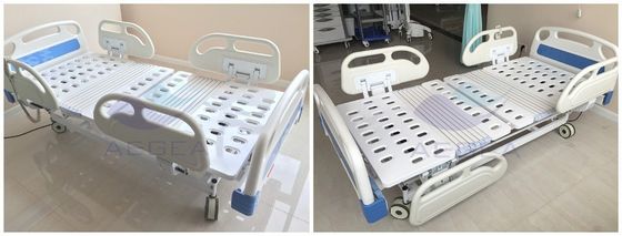 AG-BY104 ห้องพยาบาลห้องวอร์ดเฟอร์นิเจอร์พร้อมเตียงหมุนปรับไฟฟ้าและคู่มือสำหรับขาย