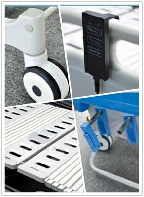 AG-BY104 ห้องพยาบาลห้องวอร์ดเฟอร์นิเจอร์พร้อมเตียงหมุนปรับไฟฟ้าและคู่มือสำหรับขาย