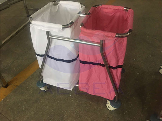 AG-SS019 Hospital ss base patient room dressing trolley linen laundry