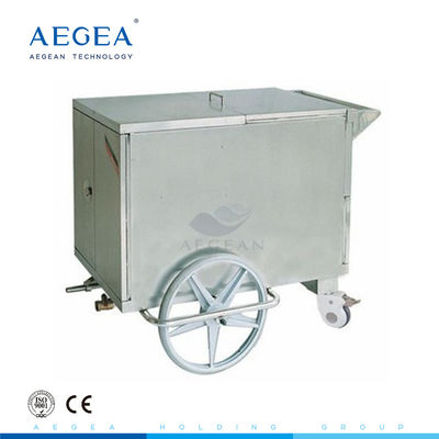 AG-SS035A CE โรงสแตนเลสสตีลโรงพยาบาลรถเข็นอาหารอาหารเพื่อสุขภาพ