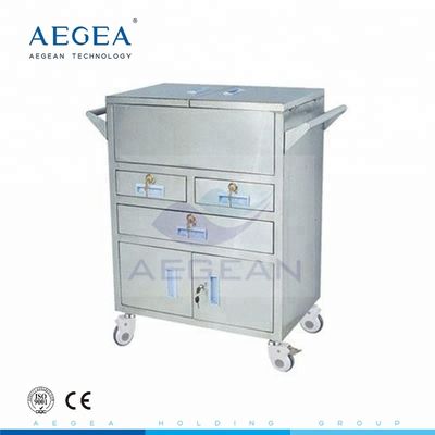 3 çekmeceli AG-SS028 304 paslanmaz çelik genel depo arabası