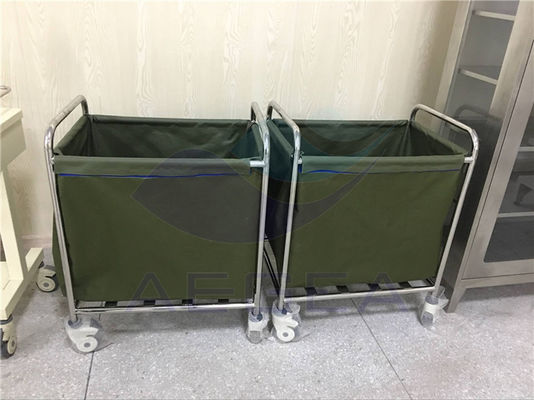 AG-SS013 commercial laundry equipment stainless steel trolley with washable dust bag
