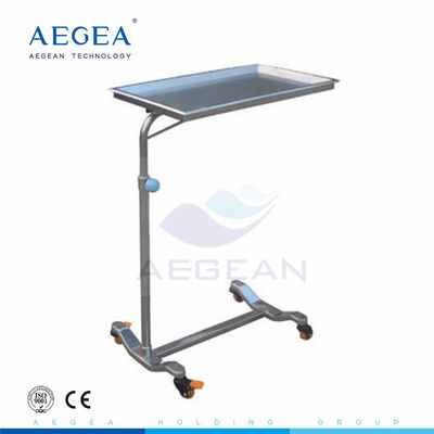 AG-SS008A Bahan stainless steel instrumen keranjang mayo berdiri dengan empat roda