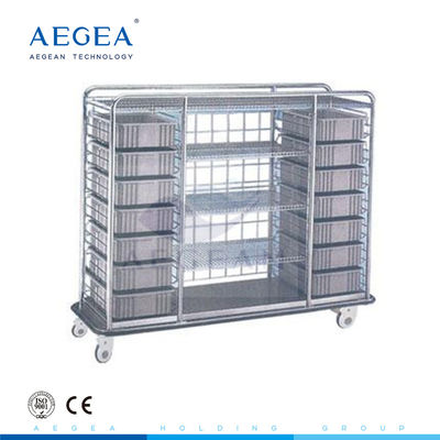AG-SS079 barang-barang stainless steel mewah yang mengantarkan troli