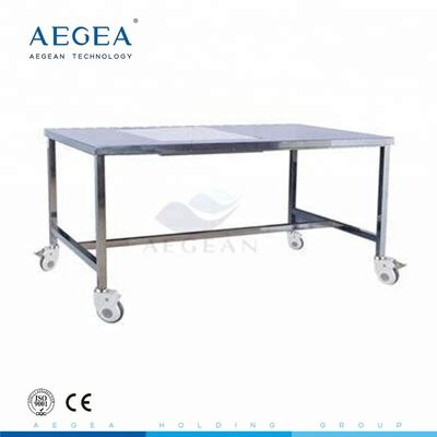 AG-MK004 Stainless steel peralatan klinik meja kerja dengan roda