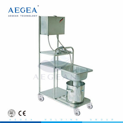 AG-SS077 ISO CE onaylı saç yıkama hastane paslanmaz çelik arabası tıbbi