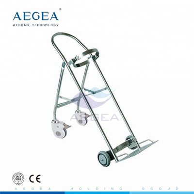 AG-SS066 ถังออกซิเจนสเตนเลสสามารถเคลื่อนย้ายได้ 4 ล้อ