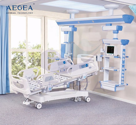 AG-BR002C BARU tujuh fungsi dengan fungsi x-ray icu transfer listrik memiringkan harga tempat tidur rumah sakit